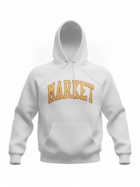 Market Studios (Chinatown market) collegiate white hoodie size 2XL